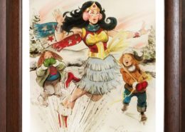 Wonder Woman in the winter