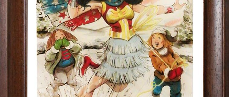 Wonder Woman in the winter